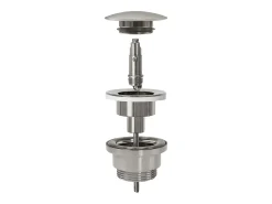 Tampão De Lavatório Universal Click-Clack Rea Brush Nickel