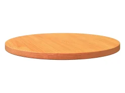 Tampo de mesa redondo Ø60x2,5 cm pinho maciço castanho-mel