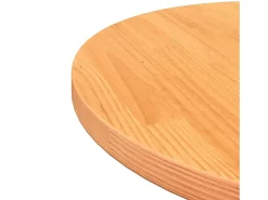 Tampo de mesa redondo Ø60x2,5 cm pinho maciço castanho-mel