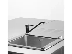 Tango Plus misturador para lava-loiça preto Essebagno