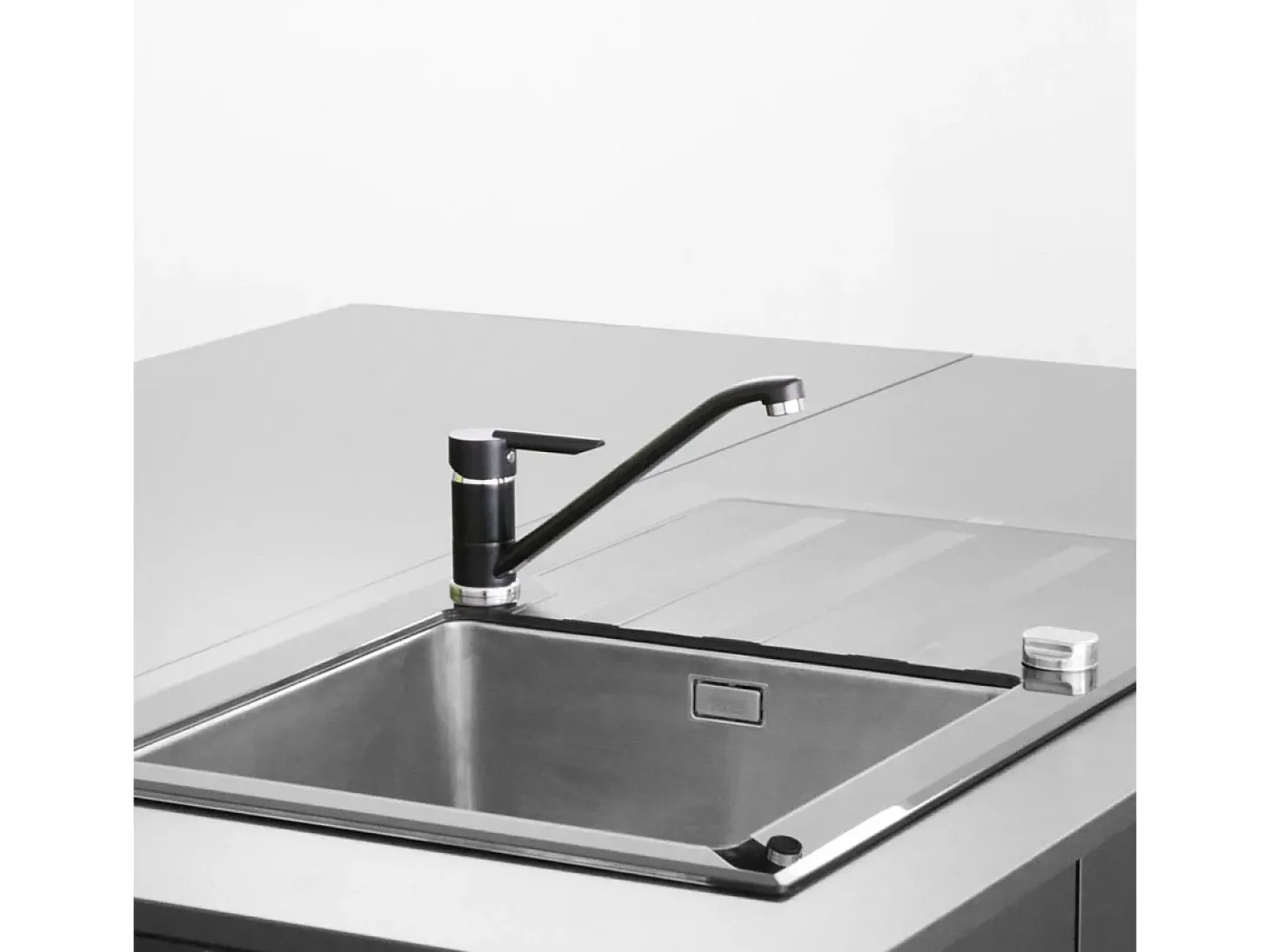 Tango Plus misturador para lava-loiça preto Essebagno