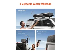 Tanque de Água de Teto SucceBuy de 17L, Tanque Multi-Distribuidor de Alumínio para Exterior com Painéis Anti-Respingo e Ranhura em T