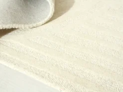 Tapete 100% lã tufado à mão, 160 x 230 cm, Branco pérola, LUZAN