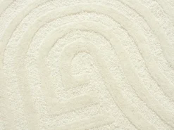 Tapete 100% lã tufado à mão, 160 x 230 cm, Branco pérola, LUZAN
