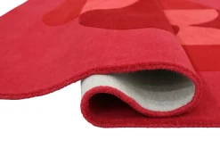 Tapete 100% lã tufado à mão, Vermelho cereja, 160 x 230 cm, 2200g/m², BLIVORA