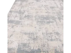 Tapete abstrato - 120x180cm - azul, creme - Seville Zafra