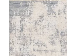 Tapete abstrato - 120x180cm - azul, creme - Seville Zafra