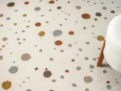 Tapete Beat Kids Moderno Bebê Menina Menino - Creme - 140x200 cm