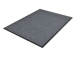 Tapete Cinza de PVC para Porta 90 x 60 cm - Antiderrapante e Fácil de Limpar