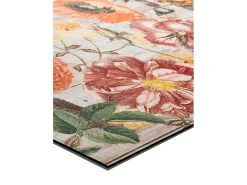 Tapete cozinha - desenhos com flores - multicolorido - 52 x 100 cm - RICCI