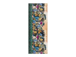 Tapete cozinha - desenhos de paisagens - multicolorido - 52 x 200 cm - RICCI