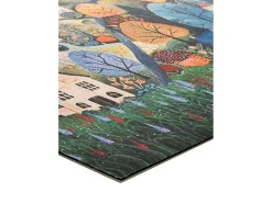 Tapete cozinha - desenhos de paisagens - multicolorido - 52 x 200 cm - RICCI
