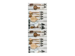 Tapete cozinha - desenhos com cozinha - multicolorido - 52 x 100 cm - RICCI