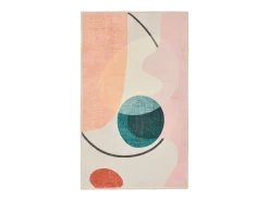 Tapete de banho estampado com pêlo macio 60x100 cm multicolorido Ariella