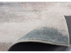 Tapete de banho estampado com pêlo macio 70x120 cm bege múltipla Ariella