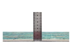 Tapete de banho estampado com pêlo macio 70x120 cm turquesa Ariella