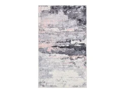 Tapete de banho estampado com pêlo macio 50x60 cm rosa múltipla Ariella
