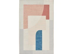 Tapete de banho estampado com pêlo macio 60x100 cm cinza múltiplo Ariella