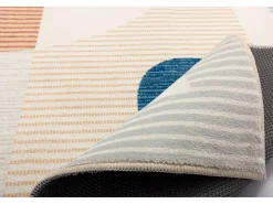 Tapete de banho estampado com pêlo macio 60x100 cm cinza múltiplo Ariella