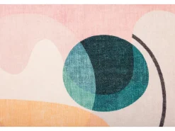 Tapete de banho estampado com pêlo macio 70x120 cm multicolorido Ariella