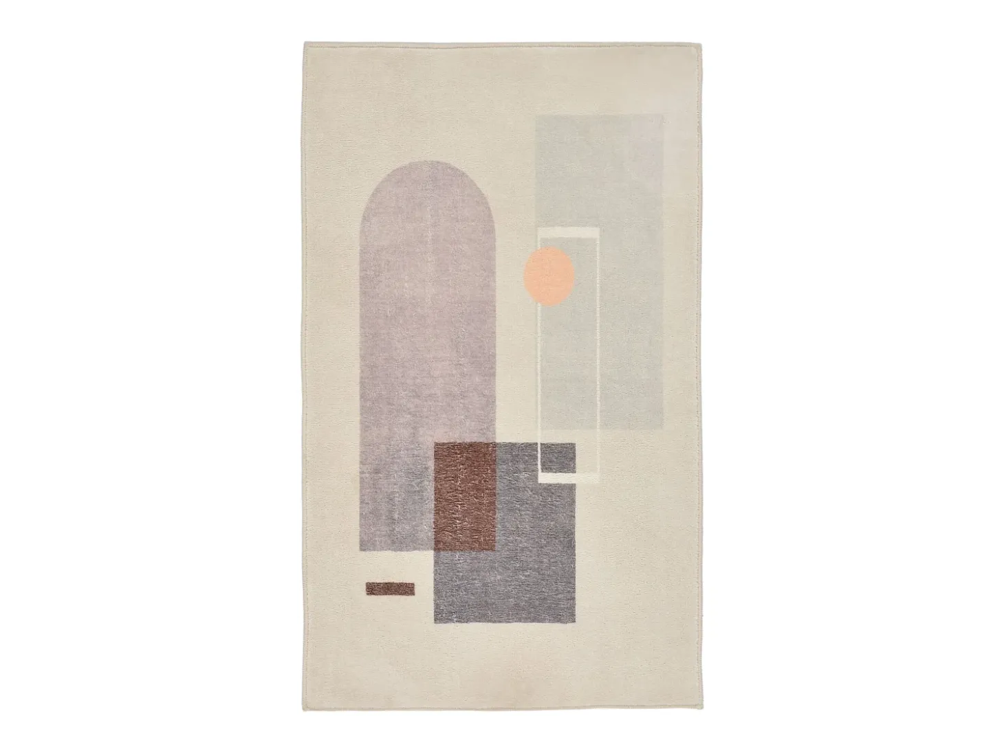 Tapete de banho estampado com pêlo macio 70x120 cm cinza múltiplo Ariella