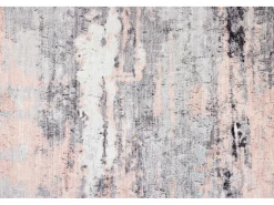 Tapete de banho estampado com pêlo macio 70x120 cm rosa múltipla Ariella