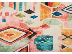 Tapete de banho estampado com pêlo macio 60x100 cm multicolorido Ariella