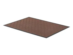 Tapete de Entrada SucceBuy, 119,4 x 89 cm, Capacho Exterior Interior Moderno Elegante, Reverso Antiderrapante TPE, Resistente Lavável, Capta Poeira, Marrom
