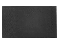 Tapete de Entrada SucceBuy, 156x91,4 cm, Capacho Exterior Interior Moderno Elegante, com Reverso Antiderrapante TPE, Resistente Lavável, Capta Poeira, Cinza