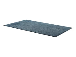Tapete de Entrada SucceBuy, 183x122 cm, Capacho Exterior Interior com Reverso Antiderrapante PVC, Resistente Lavável, Capta Poeira, Azul Ardósia