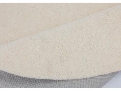 Tapete de lã tufado à mão em estilo berbere 190x190 cm branco natural Royal Berber