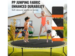 Tapete de Substituição para Trampolim SucceBuy, Quadro de 366 cm, 72 Aneis em V, Mola de 14 cm