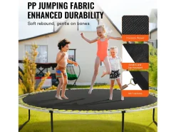 Tapete de Substituição para Trampolim SucceBuy, Quadro de 396 cm, 80 Aneis em V, Mola de 18 cm