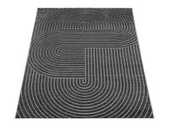 Tapete design moderno boho - Antracite - 80 x 150 cm - SANTO PLUS