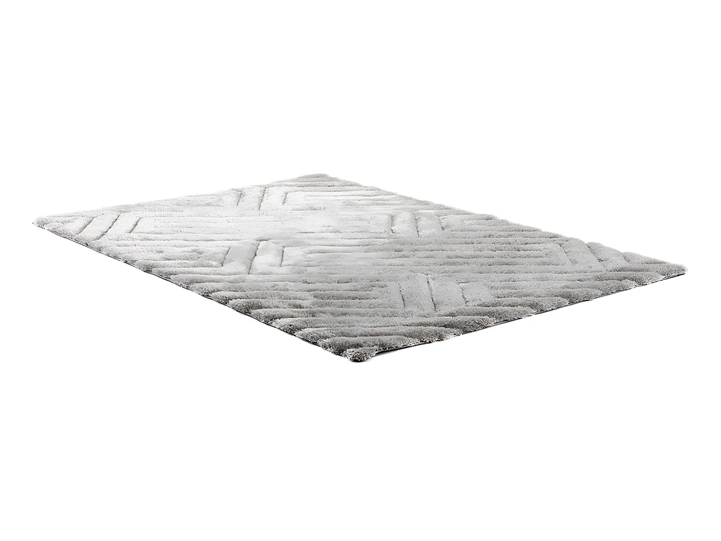 Tapete efeito 3D MAZE - Poliéster - Cinza - 160*230cm