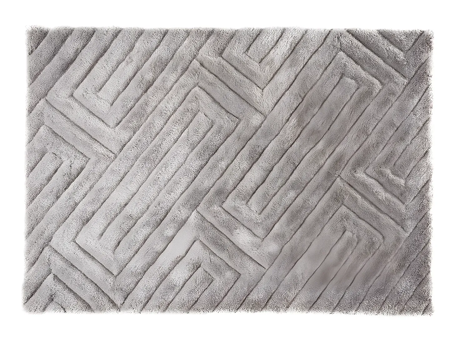 Tapete efeito 3D MAZE - Poliéster - Cinza - 160*230cm