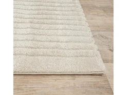 Tapete Elisa Design Geométrico, Bege, 120 cm, Redondo