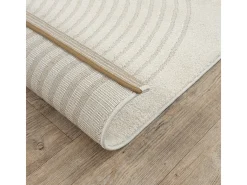 Tapete Elisa Design Geométrico, Creme, 240 x 340 cm