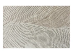 Tapete em relevo 100% lã feito à mão, 200 x 290 cm, 2200 g/m2, cor marfim - SERAPHINA