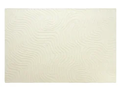 Tapete em relevo 100% lã tufado à mão, 160 x 230 cm, Marfim, 2100g/m², NEORA