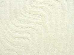 Tapete em relevo 100% lã tufado à mão, 160 x 230 cm, Marfim, 2100g/m², NEORA