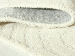 Tapete em relevo 100% lã tufado à mão, 200 x 290 cm, Marfim, 2100g/m², NEORA