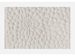 Tapete em relevo 100% lã tuftada à mão efeito seixo, 200 x 290, Marfim, ORABEL