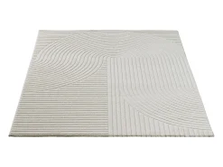 Tapete Everest Moderno 3D Alto-Baixo - Creme - 240 x 340 cm