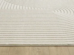 Tapete Everest Moderno 3D Alto-Baixo - Creme - 240 x 340 cm