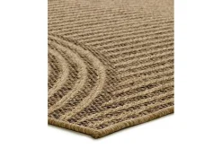 Tapete exterior - geométrico efeito juta - natural - 160 x 230 cm - ACRA