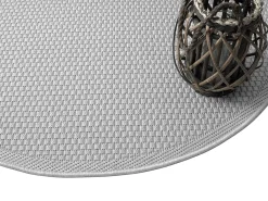 Tapete Exterior Toulouse, Uni, Cinza, 120 cm, Redondo