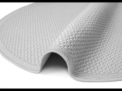 Tapete Exterior Toulouse, Uni, Cinza, 120 cm, Redondo