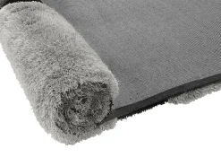 Tapete felpudo PIETRA - Poliéster - 200 x 290 cm - Cinza