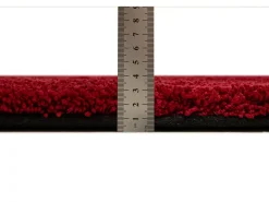 Tapete felpudo tufado à mão 140x140 cm vermelho Cozy
